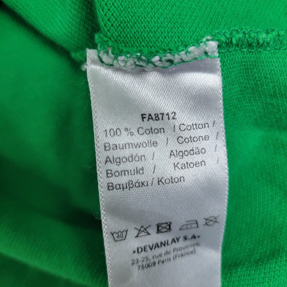 Lacoste Slim Fit Mens XL Solid Green Stretch Knit Polo Short Sleeve Logo - Picture 5 of 6